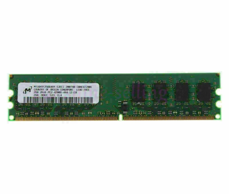 20 GB RAM Micron 10X 2 GB 2Rx8 PC2-4200U DDR2 533Mhz 240PIN DIMM Desktop Memory - Image 4 of 4