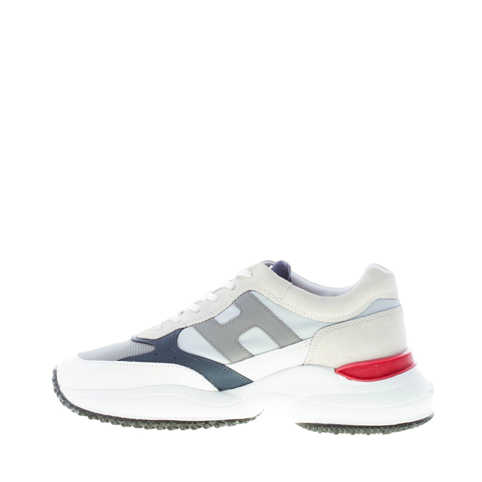 Кроссовки HOGAN scarpe uomo Interactive oversize bianco grigio e blu