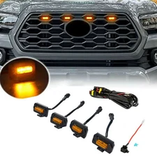 TRD Raptor Style Smoked Lens Amber LED Grille Light For 2020-2022 Toyota Tacoma