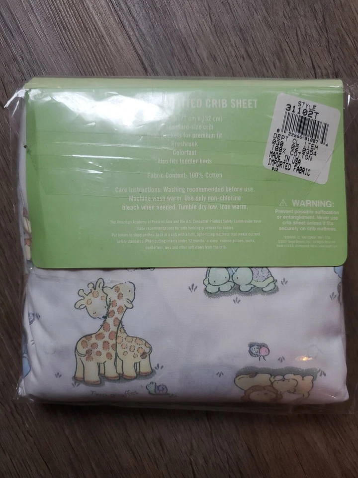 Детская кроватка Circo простыня на резинке для младенцев сафари джунгли жираф слон унисекс новая... - Изображение 3 из 4