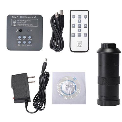 HAYEAR Digital Microscope Set w/ 48MP FHD Camera 150X Lens 56-LED Light 8" LCD - Picture 9 of 9