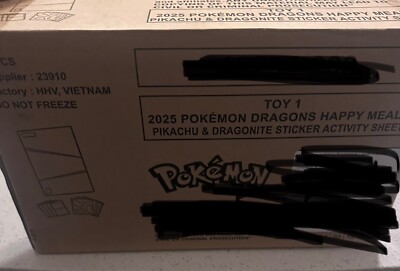 2025 McDonald s Pokémon Dragon Discovery  #1 Pikachu & Dragonite Case.