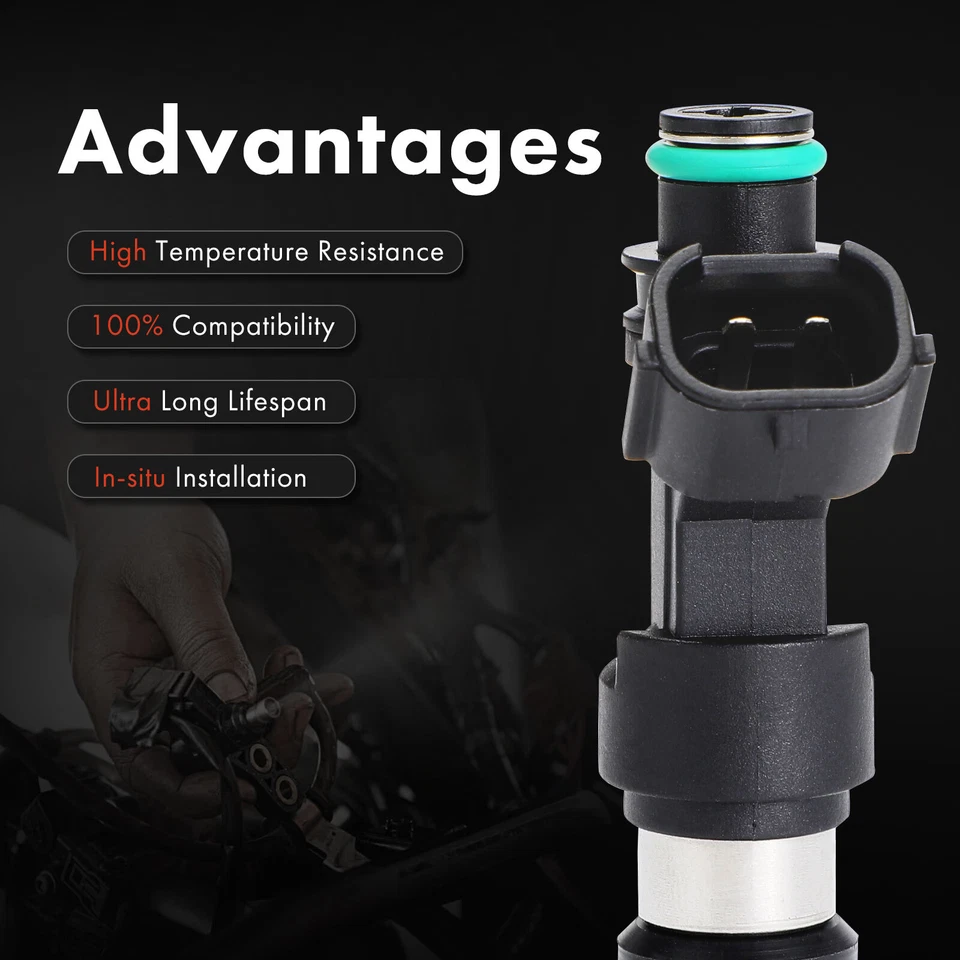 4 piezas nuevo inyector de combustible negro para Suzuki Aerio 2004 2005-2007 2 hojas 1571054G30 Foto 4 de 4