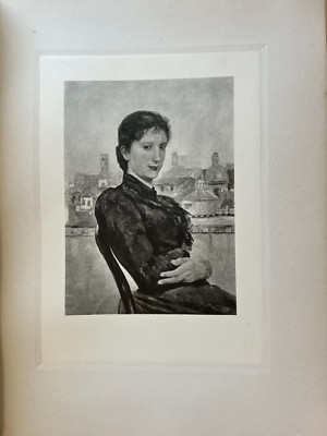 MAX KLINGER ''Studie, Oelbild, Eigenthum Des Kun'' Etching Print, 14'' x 19'' Paper