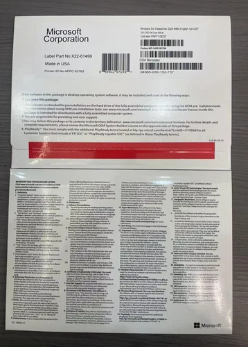 Microsoft Windows Server 2025 Datacenter 64Bit 24 Core 50 CALs DVD With Key - Picture 1 of 1