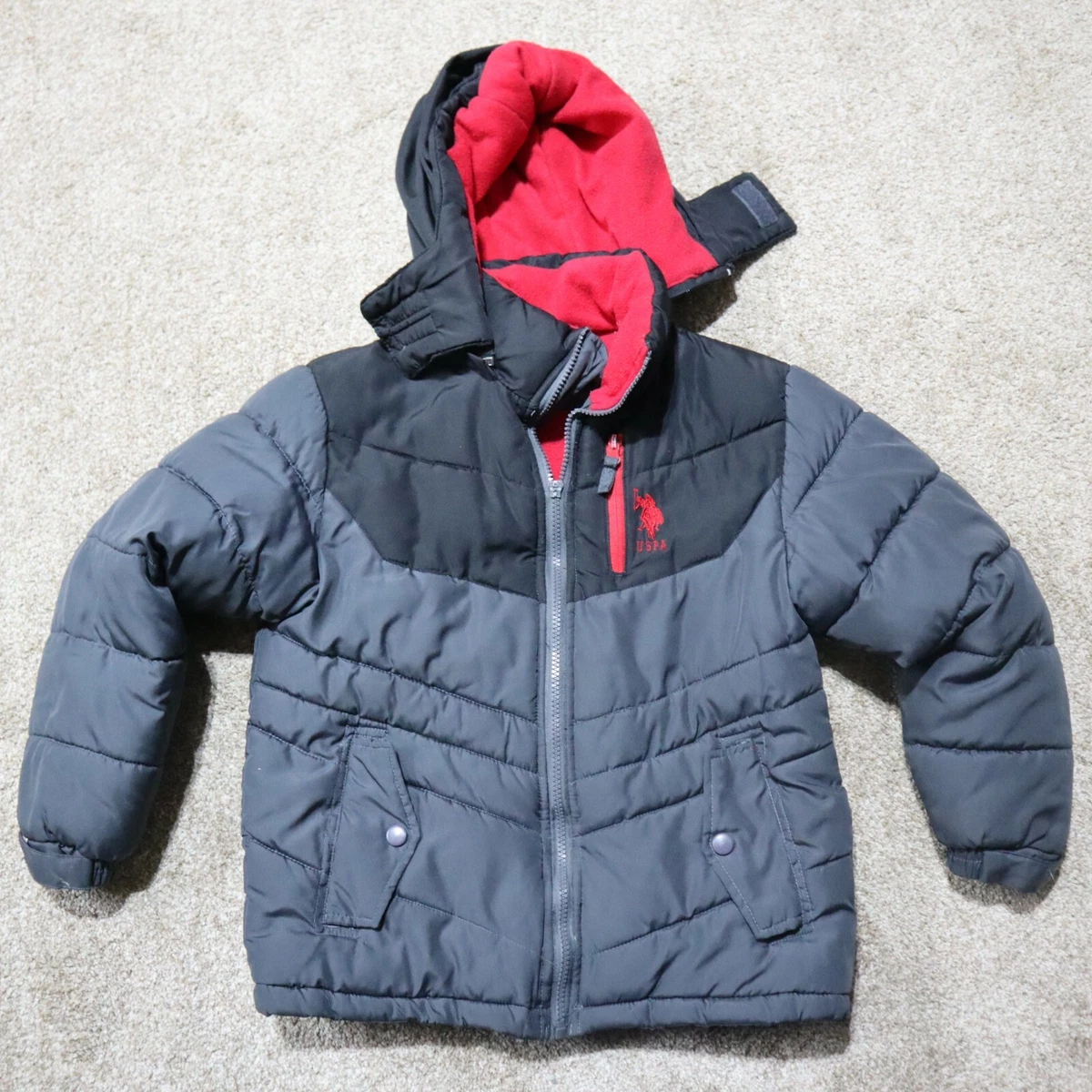 US Polo Assn 1890 Classic Puffer Jacket Jacket Fleece Lined Men's Size S  Small