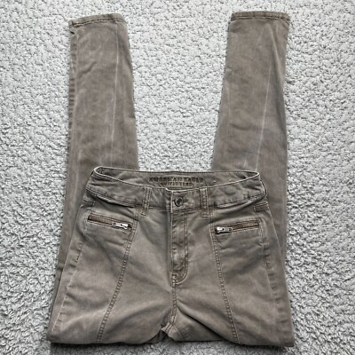 American Eagle Jeans Womens 4 Brown Hi-Rise Jegging Zip Pockets