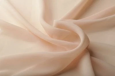 CHIFFON Stoff Meterware weich fallend fein Hochzeit Deko CHAMPAGNER EUR 4,99/m - Bild 1 von 2