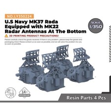 Yao's Studio LY350224 1/350 Model US Navy MK37 Radar With MK22 Radar Antenna