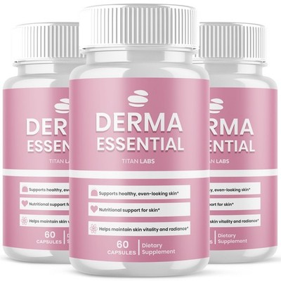 (3 Pack) Derma Essential Probiotics Advanced Healthy Skin Support 180 Capsules