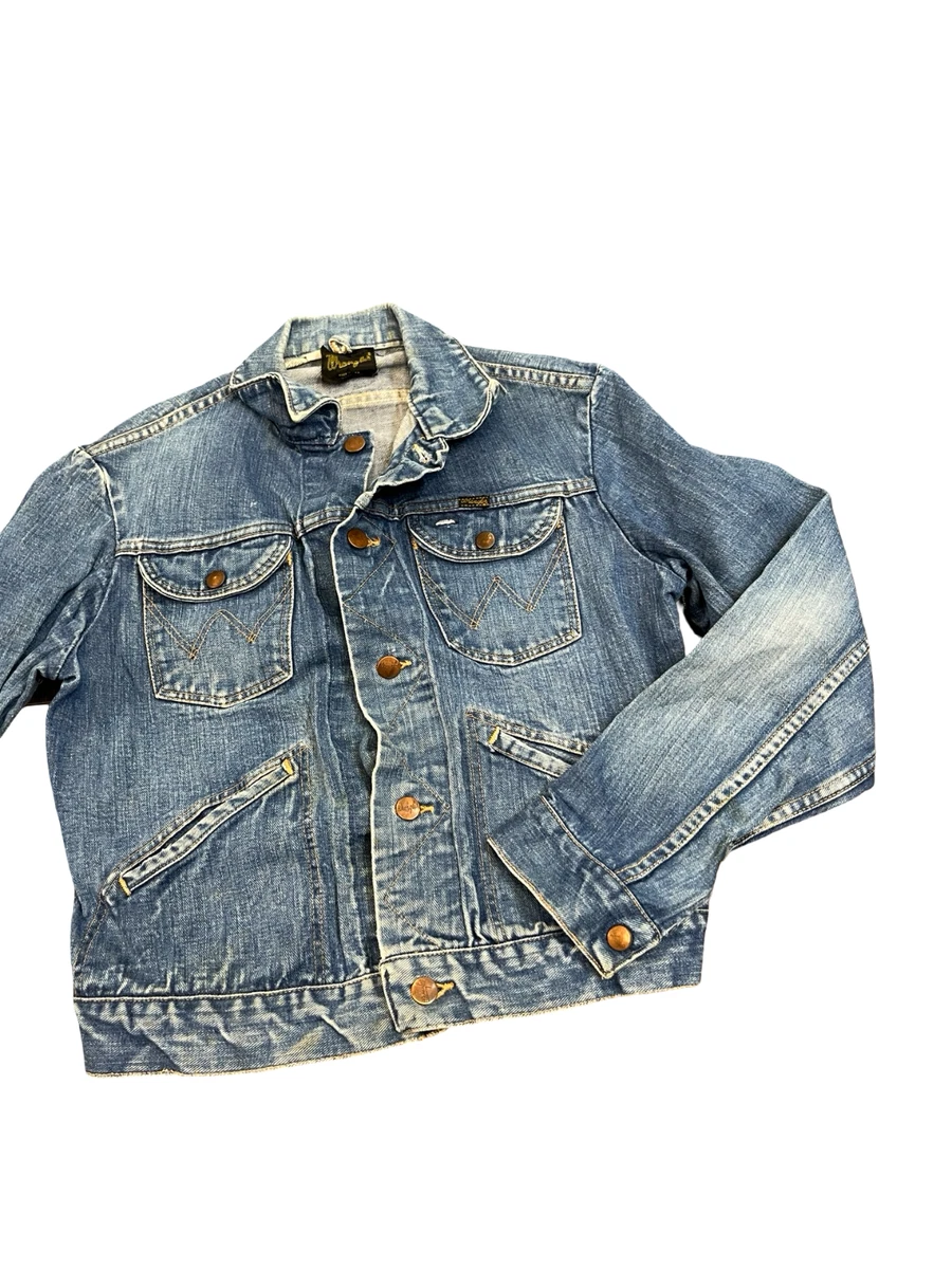 vintage wrangler jean jacket products for sale | eBay