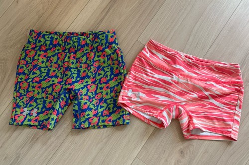 Youth Girls Size Medium Active Heat Gear Shorts Gym Under Armour Dance Cheer