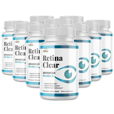 Retina Clear-Eye Health Dietary Supplement-Vision Support with Lutein-10 Bottles
