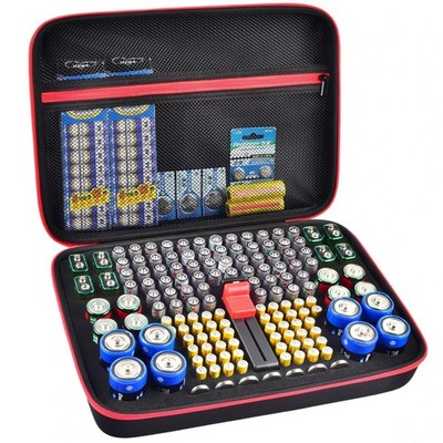 Batterie Organizer Koffer Batterien Aufbewahrung Halter Behälter mit Tester Checker. G