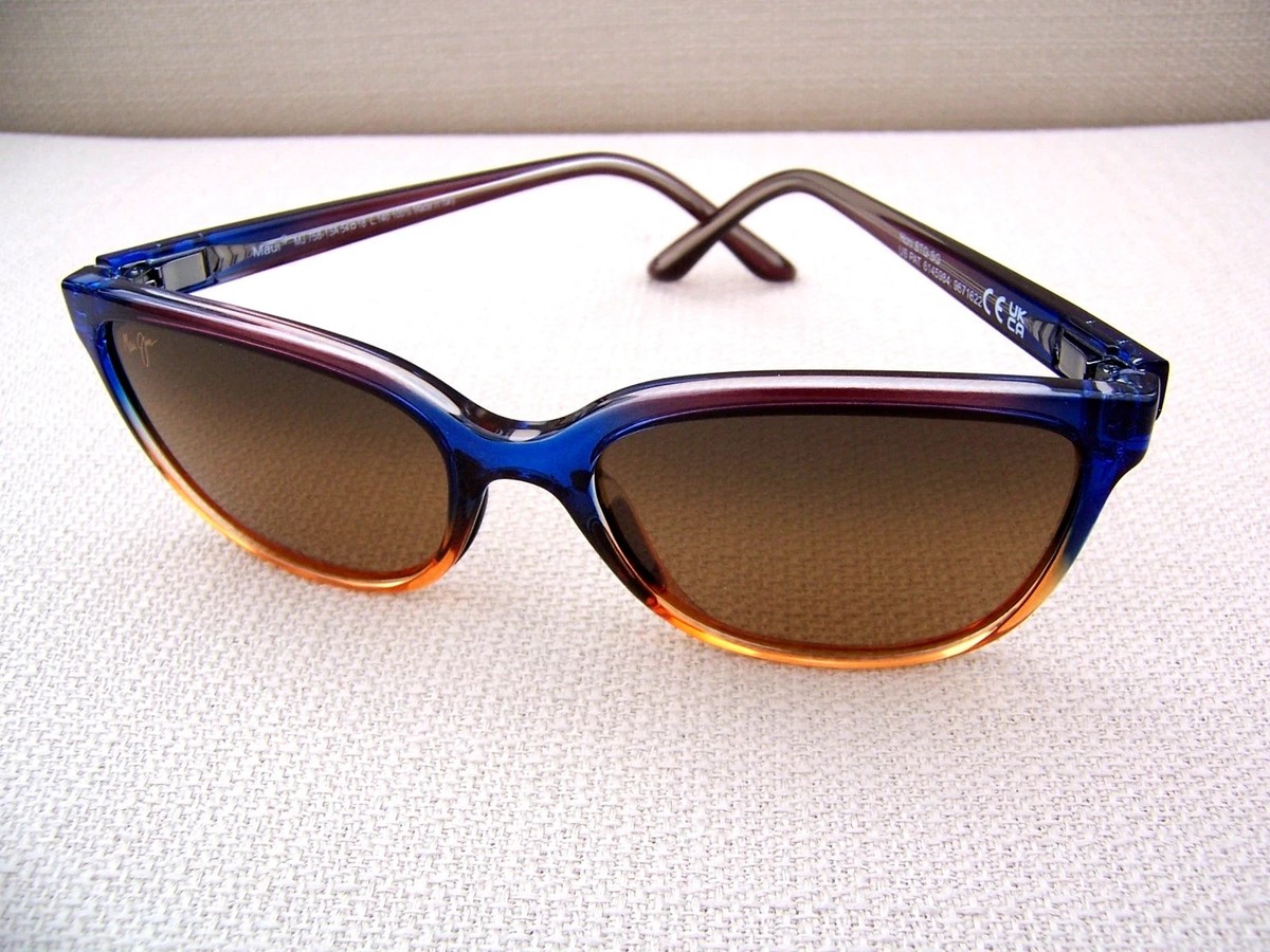 MAUI JIM HONI Sunset Maui Rose Lens Polarized Sunglasses ~ HS758
