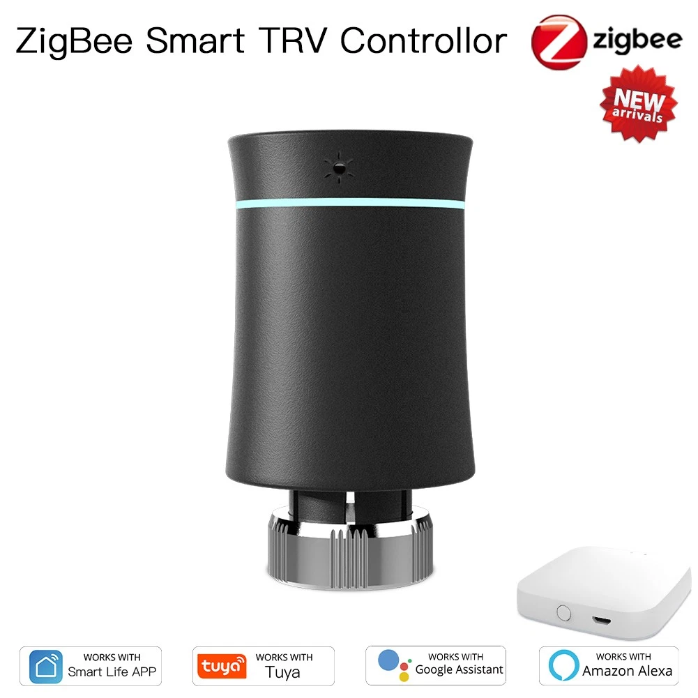 Tuya Smart ZigBee Radiator Actuator TRV Programmable Thermostatic Radiator Valve