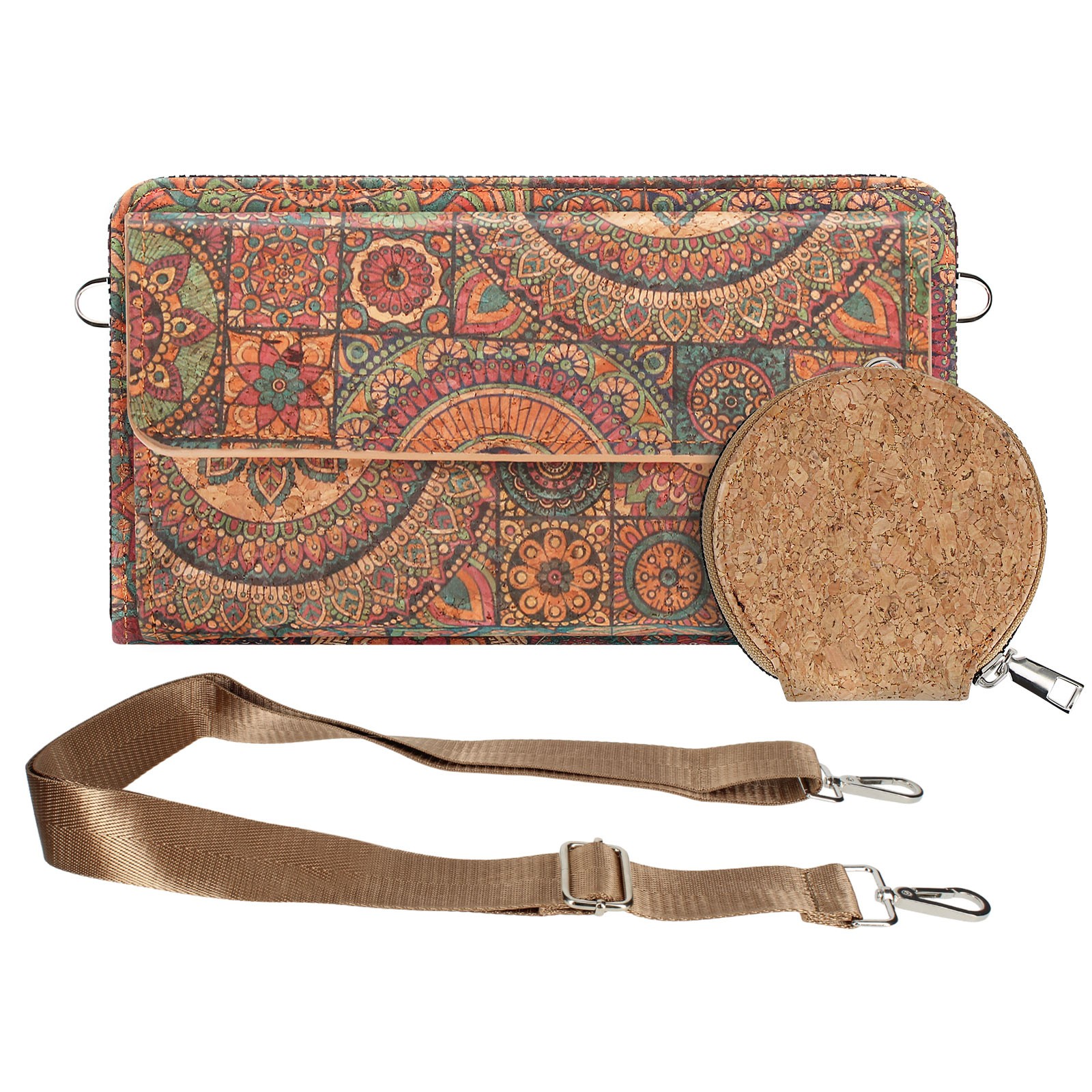 Pochette liège bandoulière Avizar idéale pour vos balades et sorties urbaines