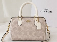 Coach Signature Monogramm Umhängetasche klei...