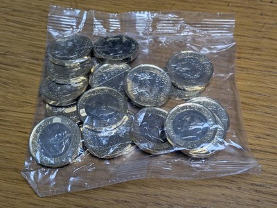 NEU Selten - 2023 King Charles lll Münzen Bienen £1 ONE POUND MÜNZEN - VOLLE VERSIEGELTE TÜTE 