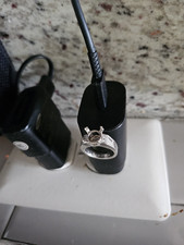 Platinum 950 Semi-Mount Ring Size 4.5 Prong C...