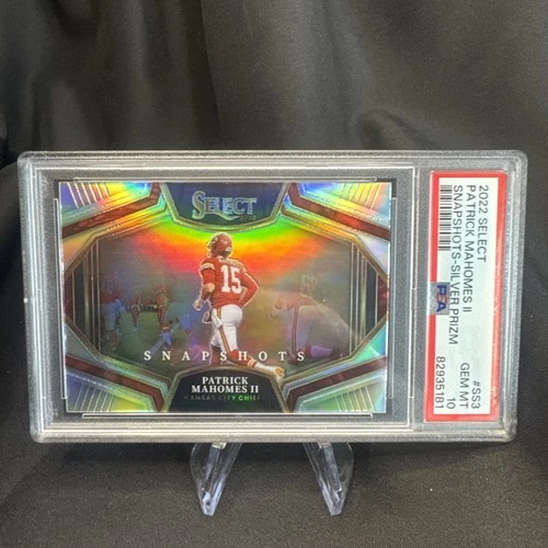 2022 Select Patrick Mahomes II Snapshots Silver Prizm #SS-3 Chiefs PSA 10