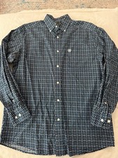 Ariat Men's Stretch Pattern Long Sleeve Shirt Size Medium E46