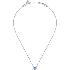 Collana Morellato Tesori SAIW108 Necklace 45 Cm Pendente Zirconi Azzurra donna