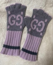 GUCCI Gloves GG Size M Pink Authentic