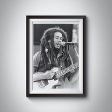 Listing image for Bob Marley Jamaican Singer Music A4 Celebrity Poster Wall Art Decor Print