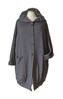 % % Edel & Elegant Leichter Mantel Jacke Highquality Grau Schwarz Gr. 56-62 % %