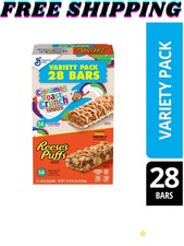 Reese's Puffs  Cinnamon Toast Crunch Cereal Treat Bars Variety Pack, 28 ct
