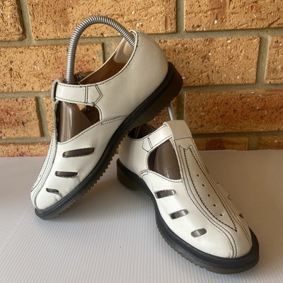 Vintage? AW004 Dr. Martens white leather DEIDRE ~ size US & Aus 6 / 37 / UK 4