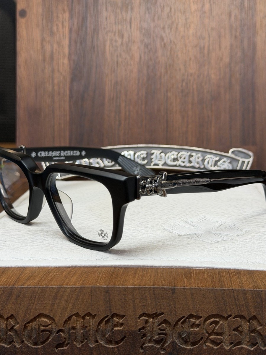 Chrome Hearts Vagillionaire II Glasses Matte Black/Rhodium | eBay