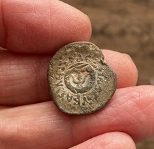 JUDAEA. Alexander Jannaeus (103-76 v. Chr.). BLEI PRUTAH ODER GEWICHT. RAR.