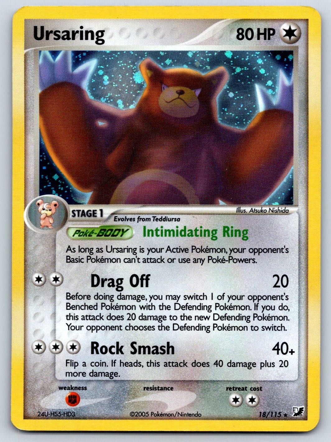 Ursaring (Holo) Unseen Forces 18/115 Pokemon Card MP