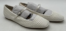 Dolce Vita Women's Reyes Flats White Satin Size 7