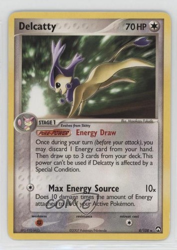 Delcatty Holo Pokemon EX Power Keepers #8 2007