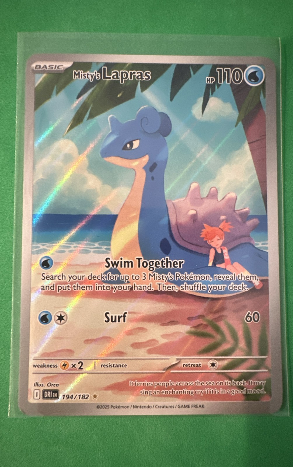 Misty's Lapras 194/182 Sv10: Destined Rivals Holo