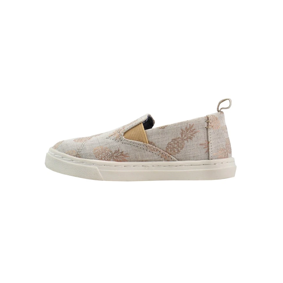 TOMS Luca Niñas Pequeñas Dorado, Gris Tenis Zapatos Informales 10012085 Foto 4 de 4