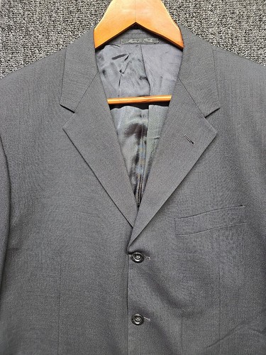 CORNELIANI 2 Pc Suit Mens Dark Gray Virgin Wool 46R Jacket 34x31 Pant Italian - Picture 4 of 17