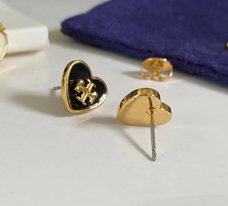 Tory Burch Heart Pendant Necklace and Earring Set - Image 3 of 4