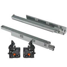 DTC Pair of 20" D-Motion Frameless Three-Section Bottom Rail Drawer Slide