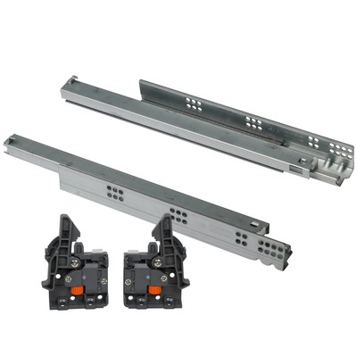 DTC Pair of 20'' D-Motion Frameless Three-Section Bottom Rail Drawer Slide