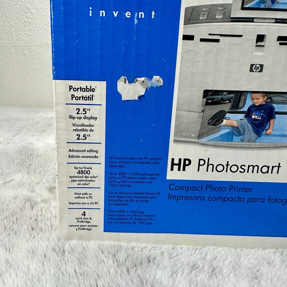 HP Photosmart 375 Compact Color Photo Printer-New Sealed - Image 3 of 4