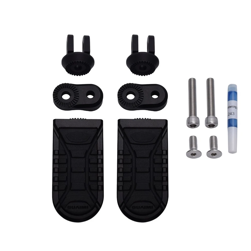 Reposapiés delanteros ajustables negros para BMW R1200R R1200RS 2015-2019 Foto 2 de 4