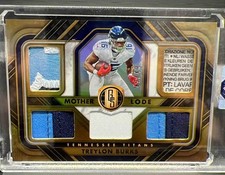 2023 Panini Gold Standard Treylon Burks #ML-10 Laundry Tag /49 MEM Titans