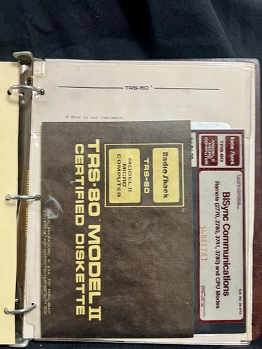 Vintage Radio Shack TRS-80 Handbuch & Software BISync Communications Model 2 - Bild 5 von 9