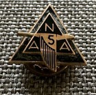 Vintage North American Aviation NAA 5 Year Service Lapel Pin 10k Black Enamel  — photo 1