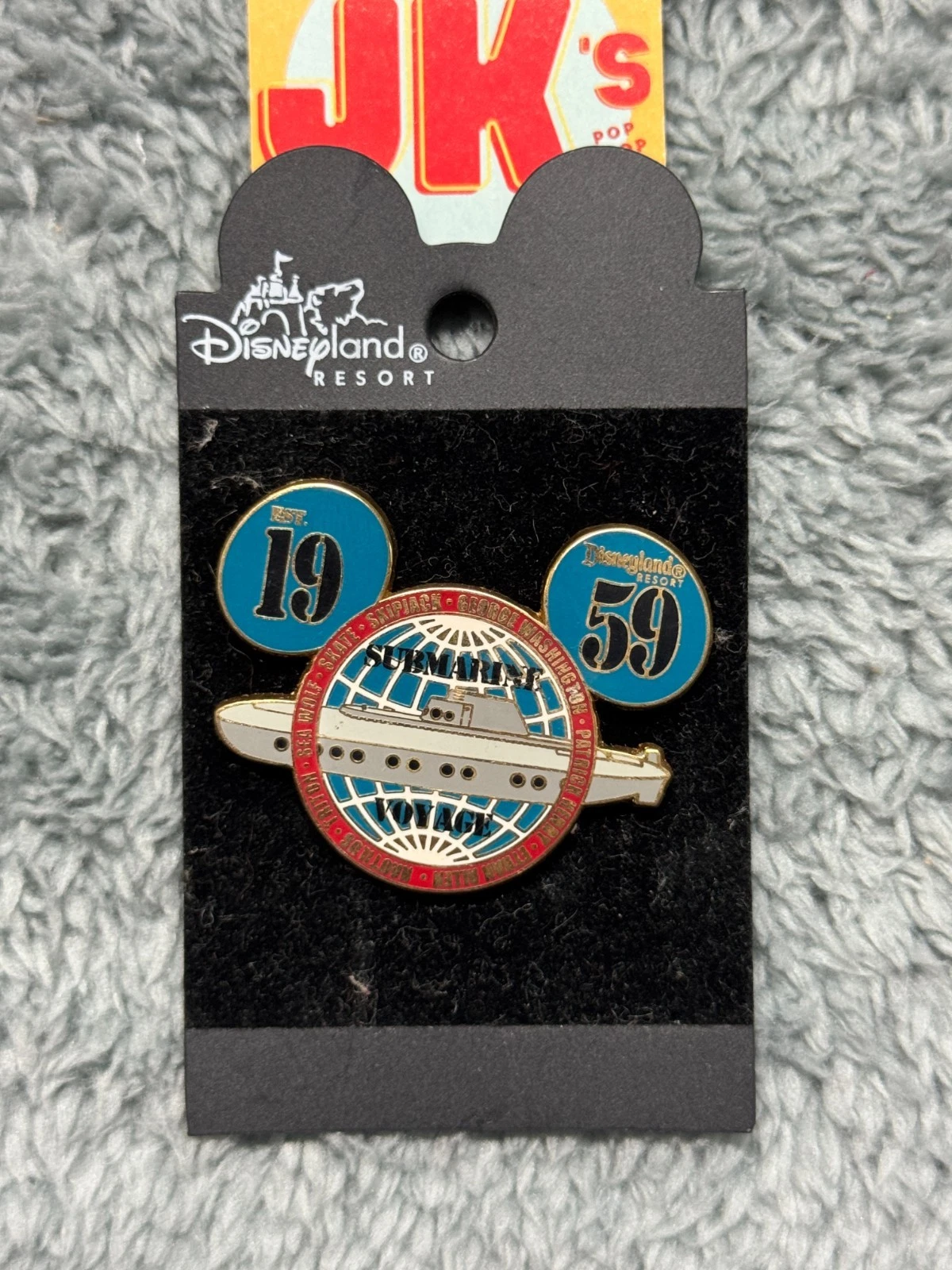 Disneyland Submarine Voyage 1959 Pin Ears Disney Pins Parks Trading