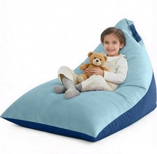 4ft Bean Bag Chair Cover (No Filler) for Adults, 400L Extra Large Triangular Be